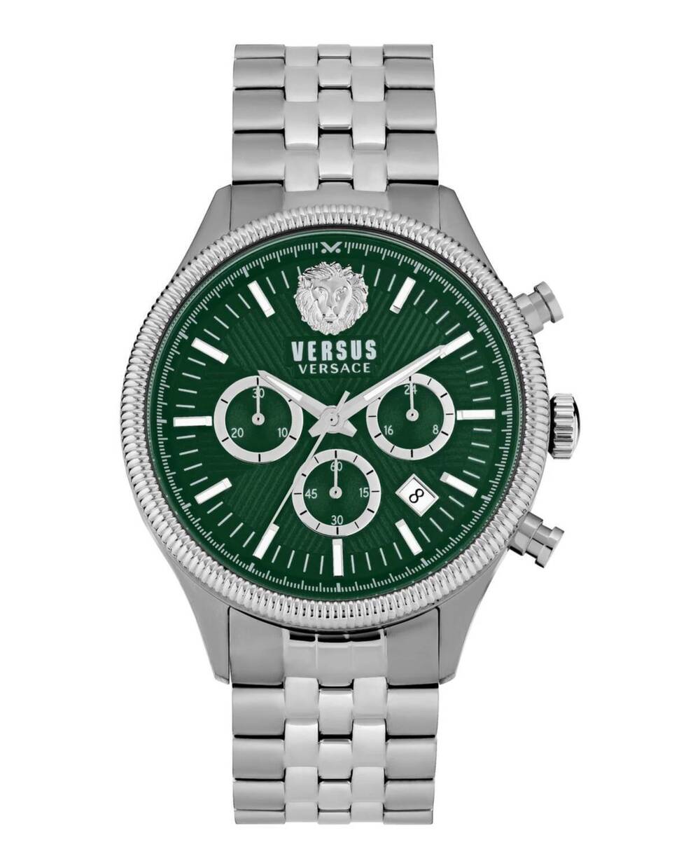 NEW VERSUS VERSACE men's colonne chronograph watch in green